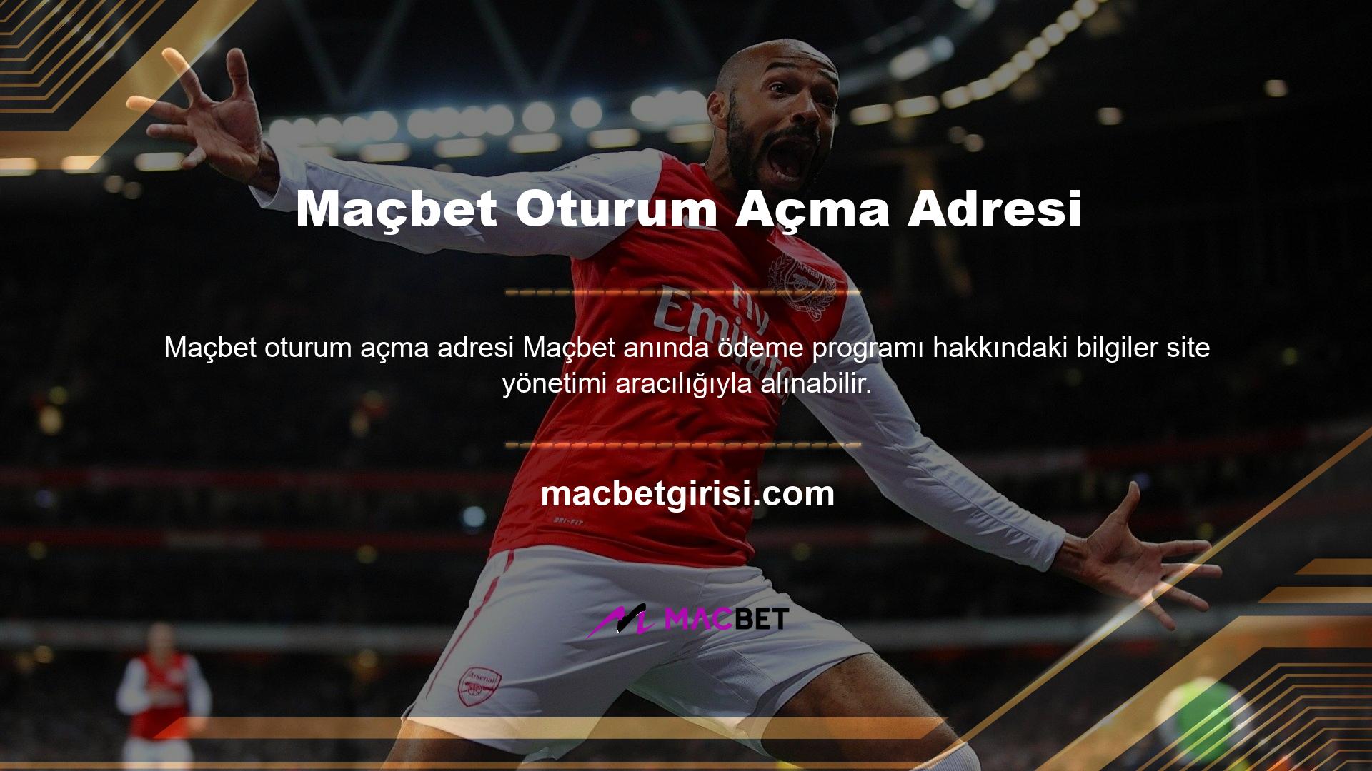 Maçbet için giriş adresi son bölümdür